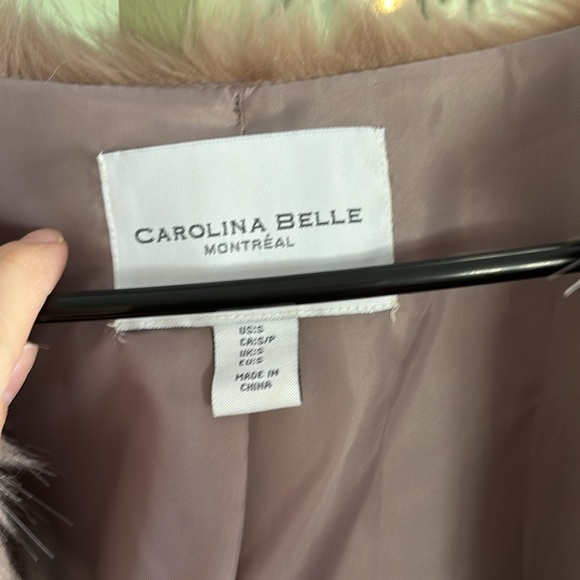 Faux fur jacket mauve - Picture 2 of 2